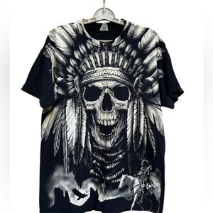 Jerzees HiDensi-T Black and White Tee